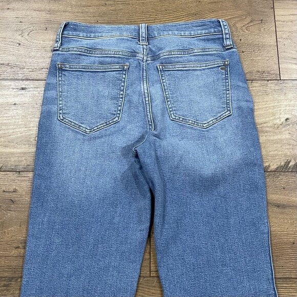 Madewell Jeans Womens 26 Stovepipe Euclid Wash Stretch Crop Medium Wash Straight - Picture 9 of 15